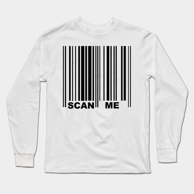 Scan Me Tee Long Sleeve T-Shirt by Colin-Bentham